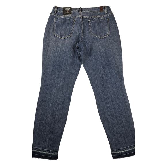 NWT Simply vera wang size 12 ankle cropped jeans stretch career casual NEW - Picture 2 of 9